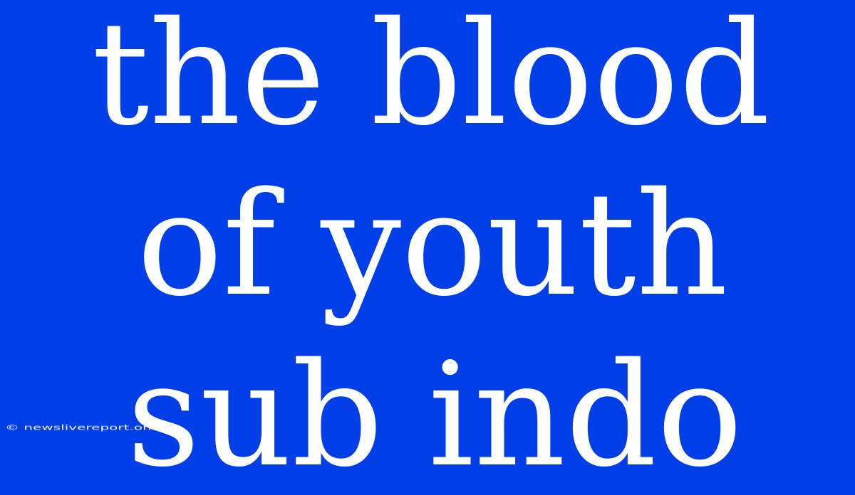 The Blood Of Youth Sub Indo