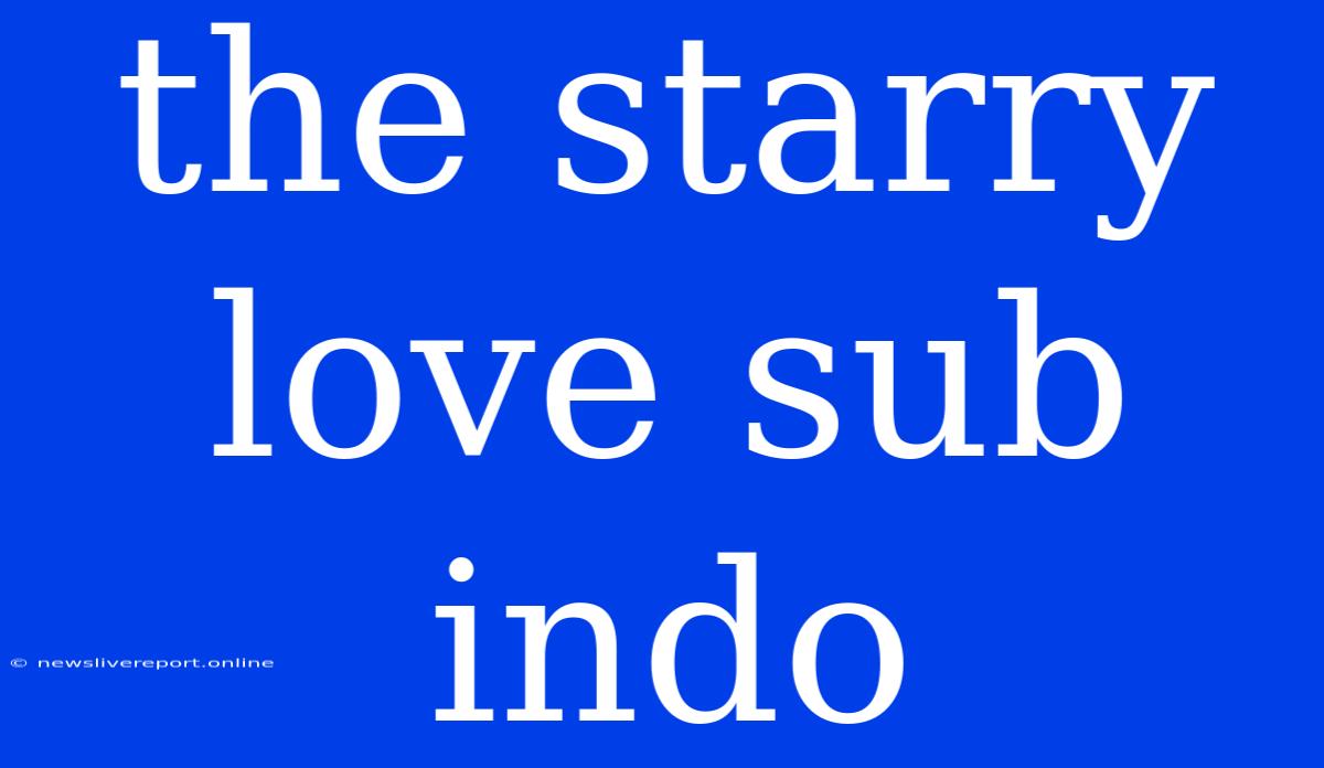 The Starry Love Sub Indo