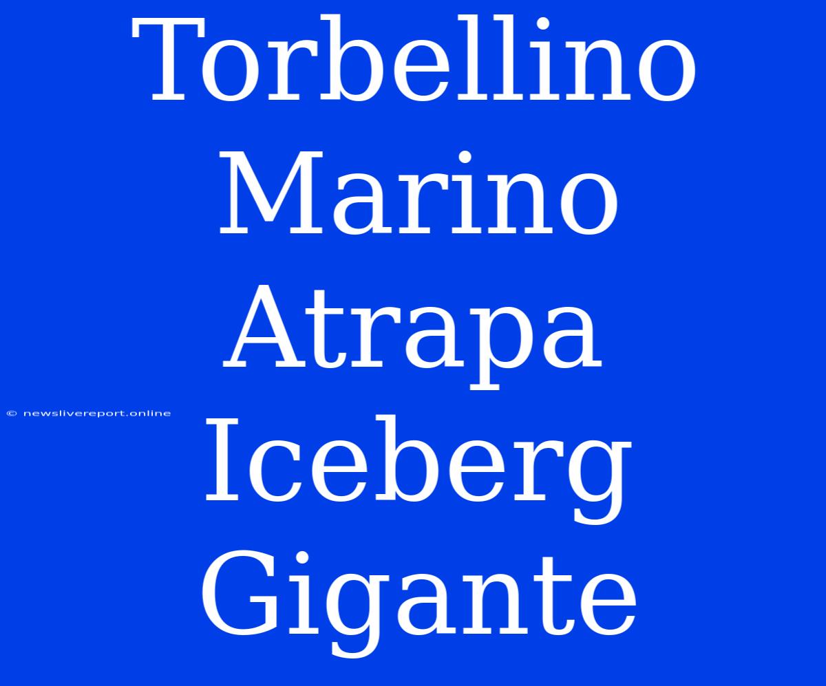 Torbellino Marino Atrapa Iceberg Gigante