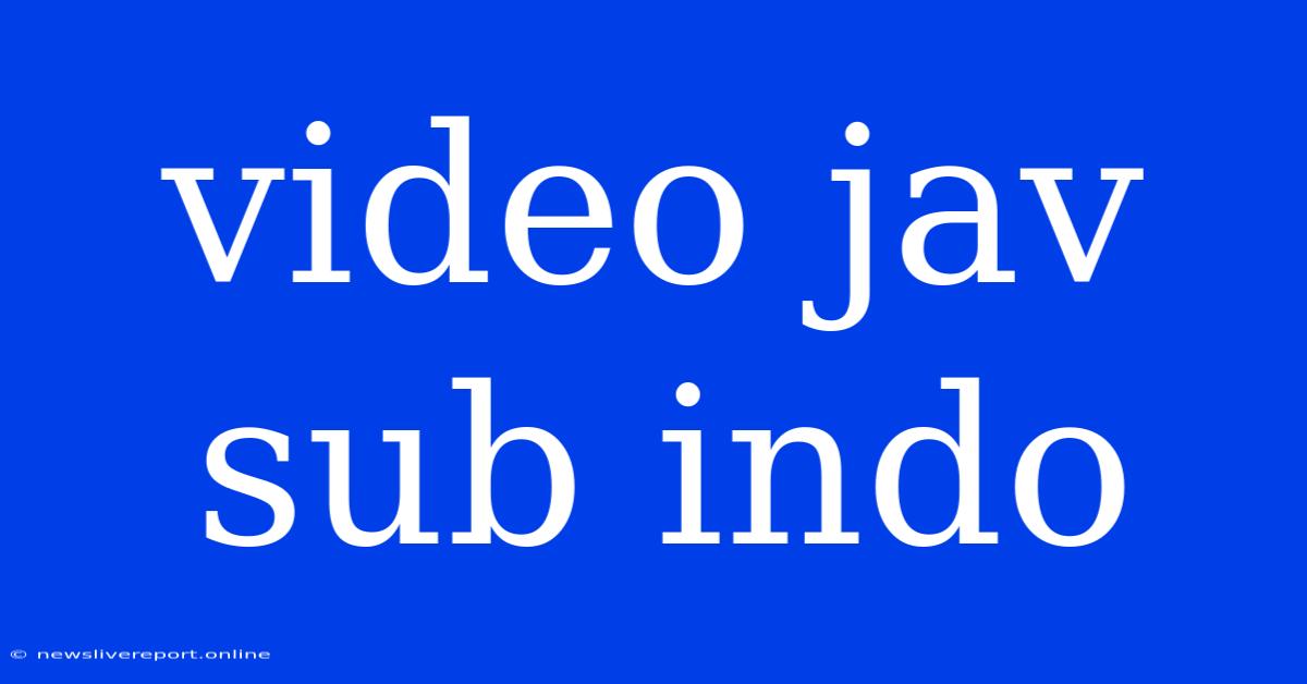 Video Jav Sub Indo