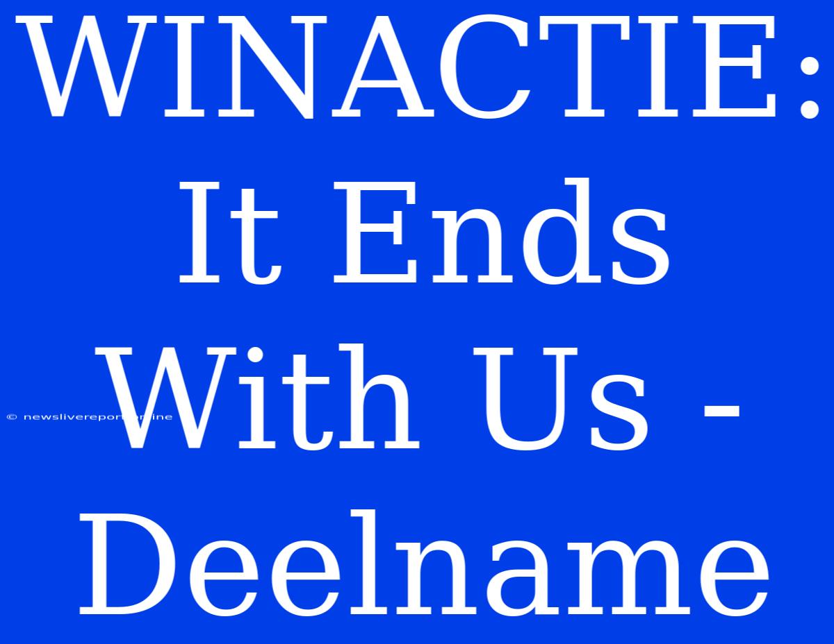 WINACTIE: It Ends With Us - Deelname